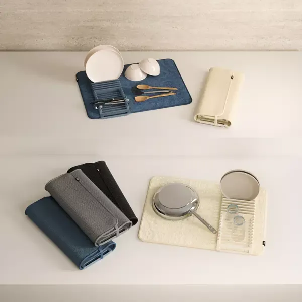 Umbra "Udry" Drying Mat - Slate Blue product thumbnail 6