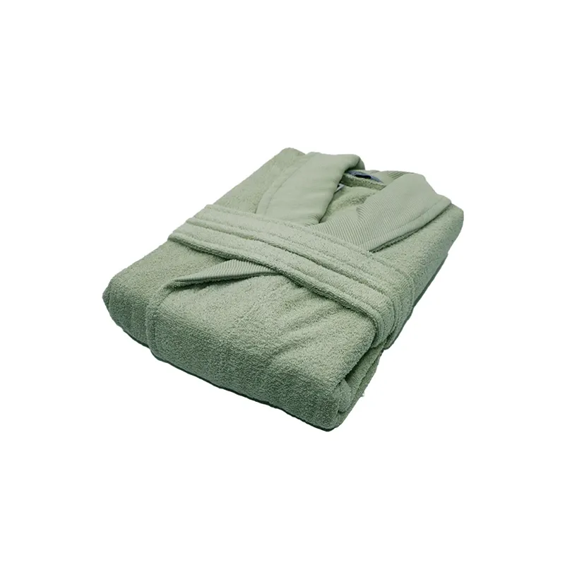 Nova Home Luna Unisex Bathrobe (1 Piece) - 100% Cotton - Olive (Available in sizes) product thumbnail 4