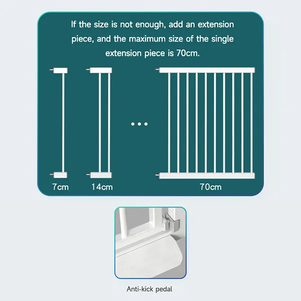 Nova Home Securex Extension For Safety Gate - 7 cm - White product thumbnail 2