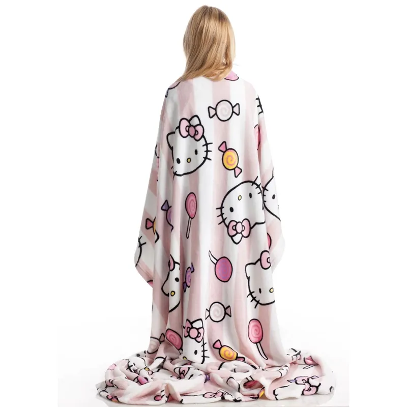 Kanguru Hello Kitty Kids' Plaid - 130x170 Cm - Pink product thumbnail 7