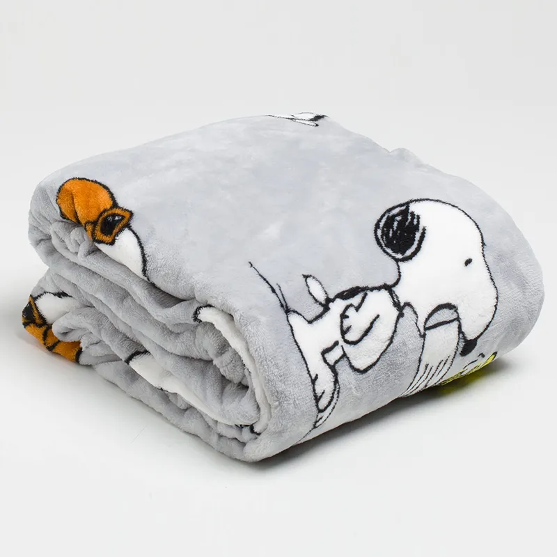 Kanguru Kangurone Snoopy Hoodie Blanket With Sleeves - 90x95 Cm - Grey product thumbnail 7