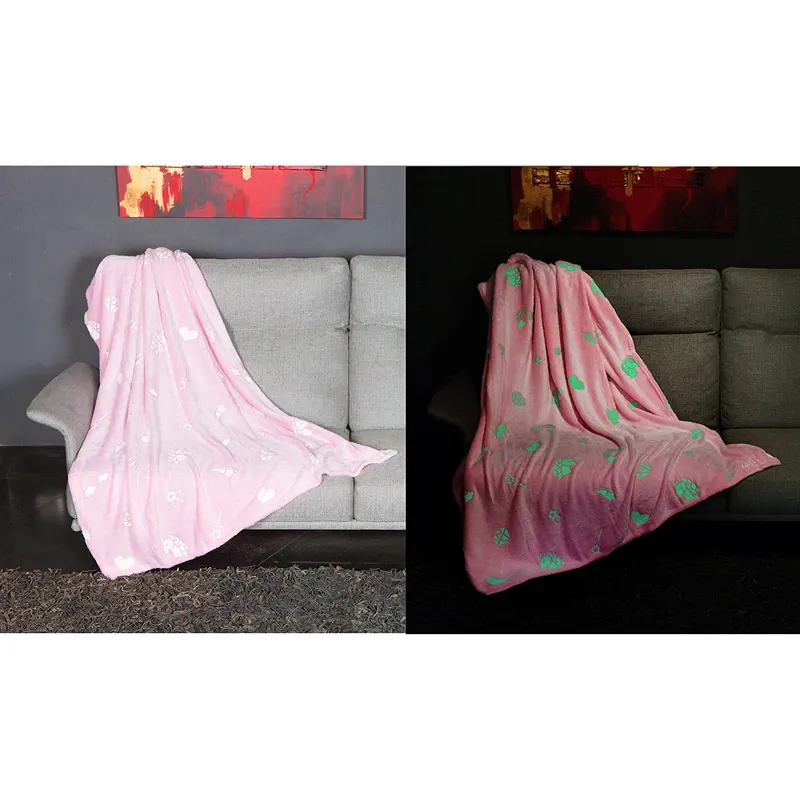 Kanguru Glow Unicorn Kids' Plaid - 130x150 Cm - Pink product thumbnail 7