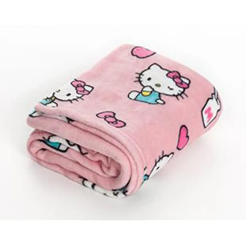 Kanguru Momonga Hello Kitty Kids' Wearable Blanket - 80x90 Cm - Pink product thumbnail 5
