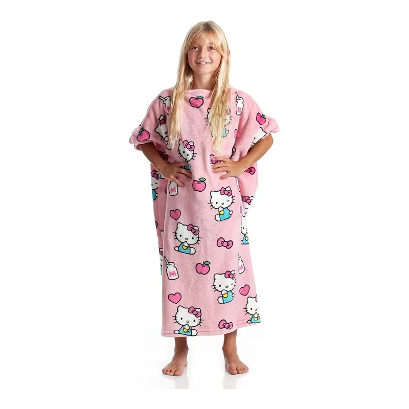 Kanguru Momonga Hello Kitty Kids' Wearable Blanket - 80x90 Cm - Pink product thumbnail 7