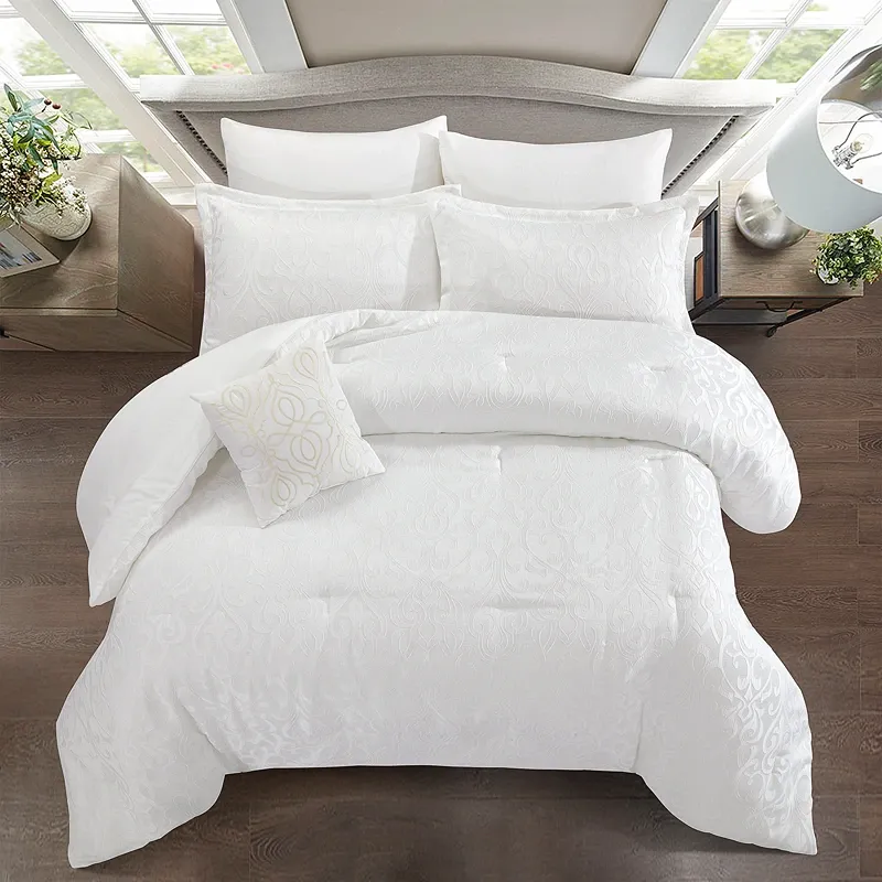 Nova Home Maximos Jacquard Comforter Set - King & Super King - 7 Pcs - Ivory product thumbnail 4