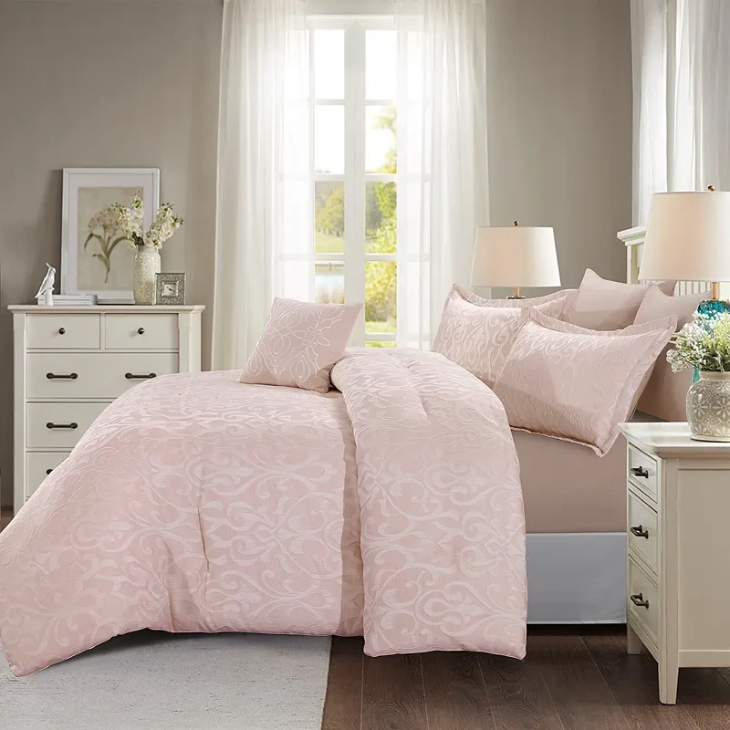 Nova Home Maximos Jacquard Comforter Set - King & Super King - 7 Pcs - Rose product thumbnail 2