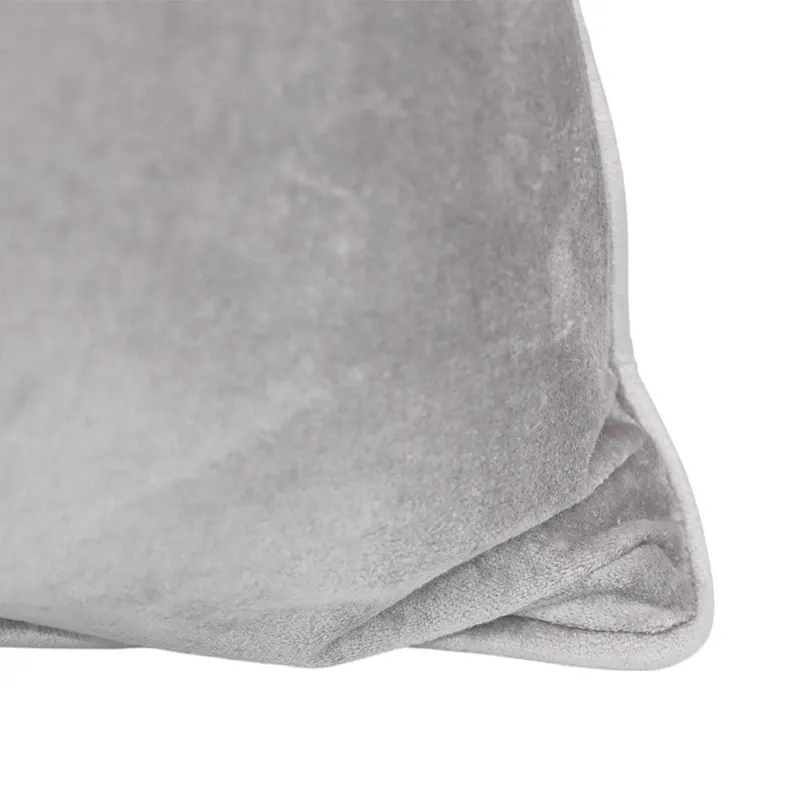 Nova Home Charm Velvet Cushion Cover – Silver – 50x50 cm product thumbnail 5