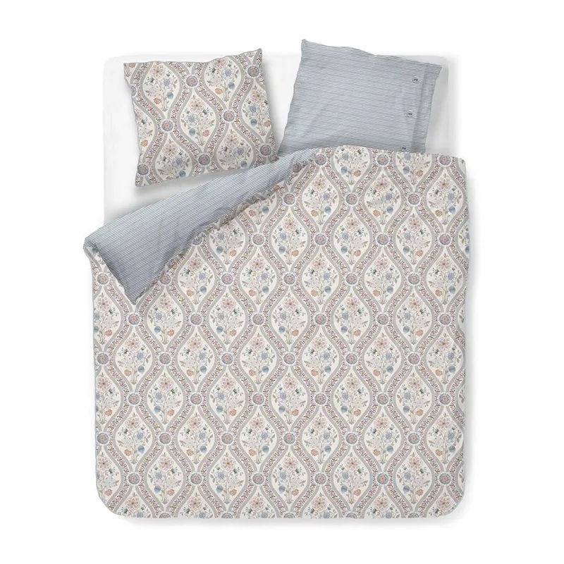 Bedding House Ornamento Ramo Duvet Cover Set - 100% Cotton - 200 Thread - King & Super King - 3 Pcs - White product thumbnail 2