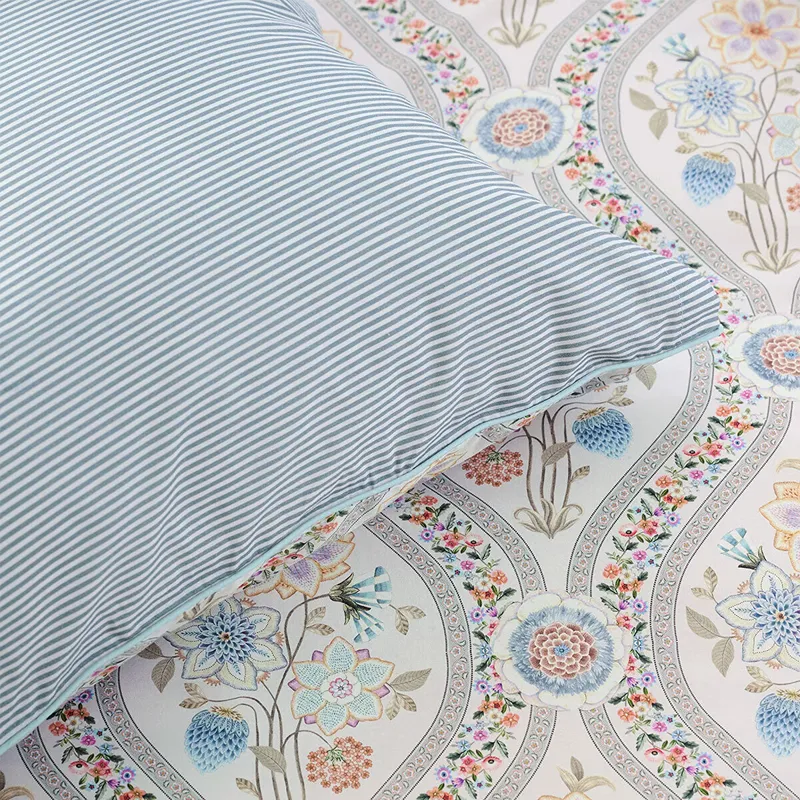 Bedding House Ornamento Ramo Duvet Cover Set - 100% Cotton - 200 Thread - King & Super King - 3 Pcs - White product thumbnail 8