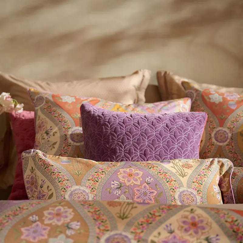 Bedding House Ornamento Ramo Duvet Cover Set - 100% Cotton - 200 Thread - King & Super King - 3 Pcs - Multicolor product thumbnail 5