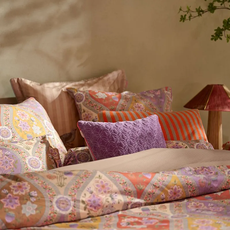 Bedding House Ornamento Ramo Duvet Cover Set - 100% Cotton - 200 Thread - King & Super King - 3 Pcs - Multicolor product thumbnail 2