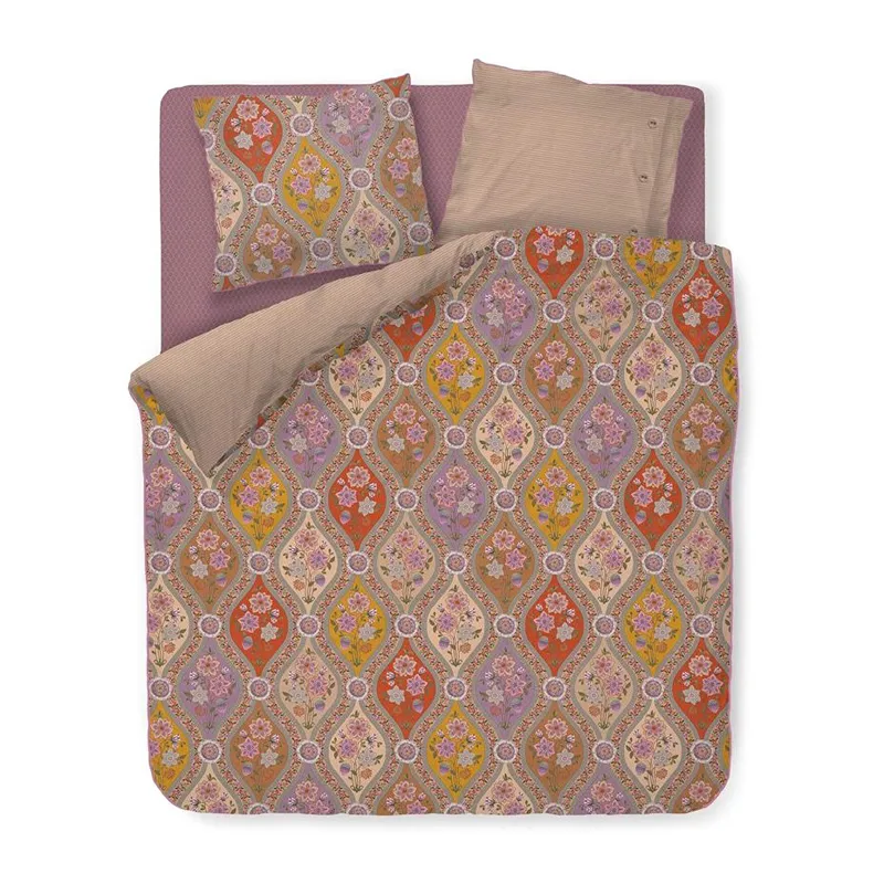 Bedding House Ornamento Ramo Duvet Cover Set - 100% Cotton - 200 Thread - King & Super King - 3 Pcs - Multicolor product thumbnail 3