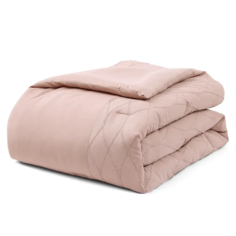 Nova Home Matrix Crinkled Summer Comforter Set - Pink (Available In Sizes) product thumbnail 3