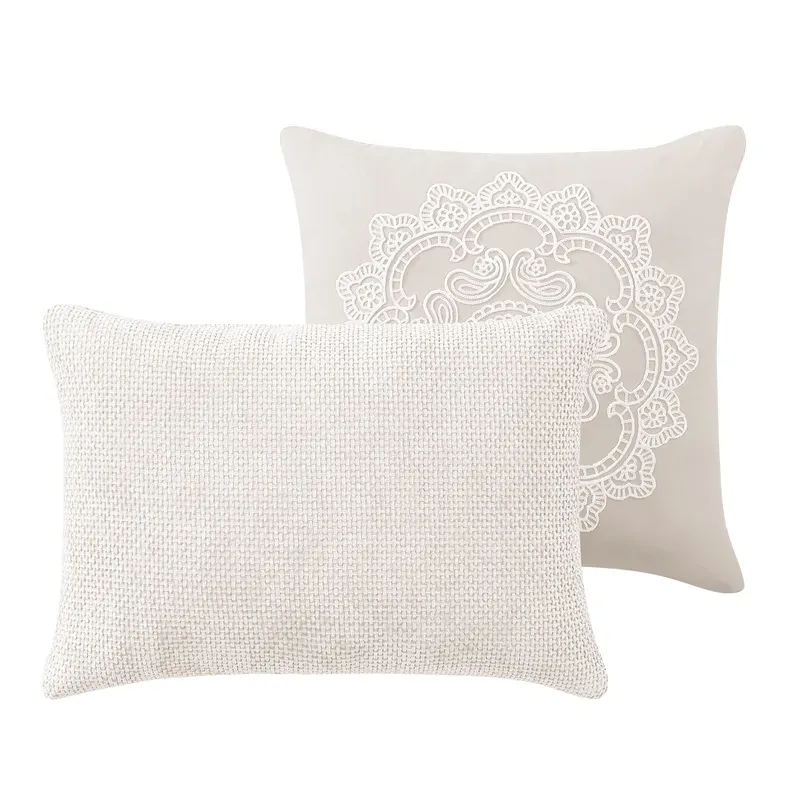 Nova Home Matrix Crinkled Summer Comforter Set - Beige (Available In Sizes) product thumbnail 4
