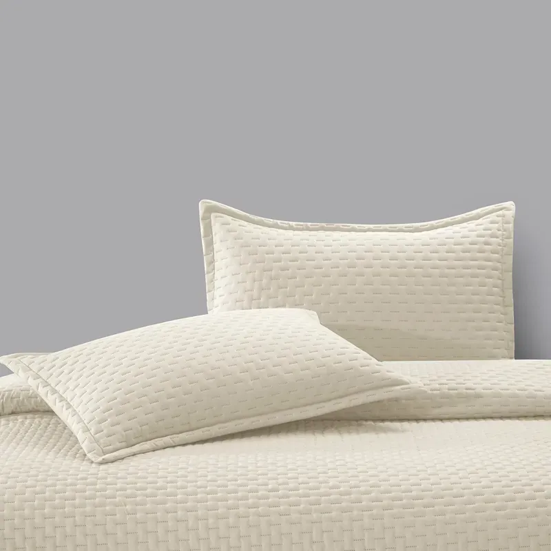 Nova Home Sonic Pre Washed Summer Bed Spread Set - Ivory (Available In Sizes) product thumbnail 9