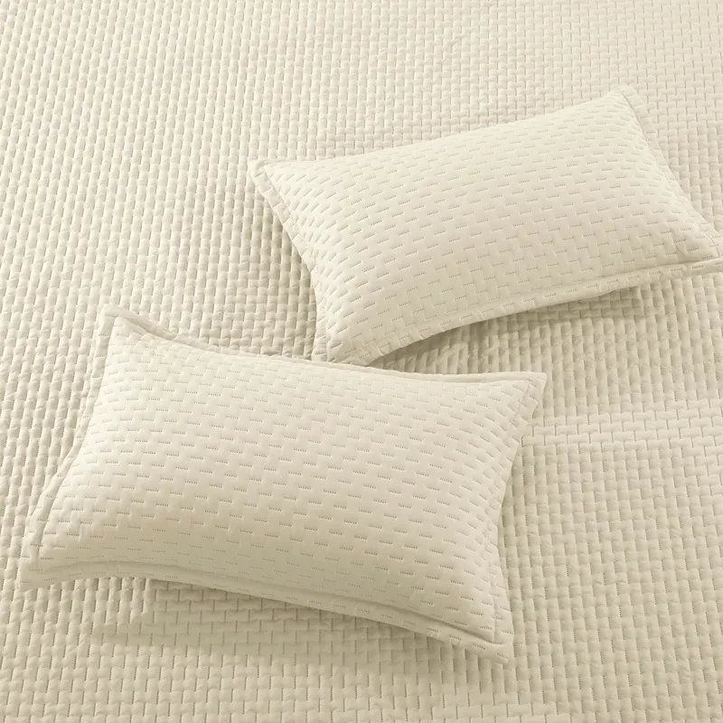 Nova Home Sonic Pre Washed Summer Bed Spread Set - Ivory (Available In Sizes) product thumbnail 10