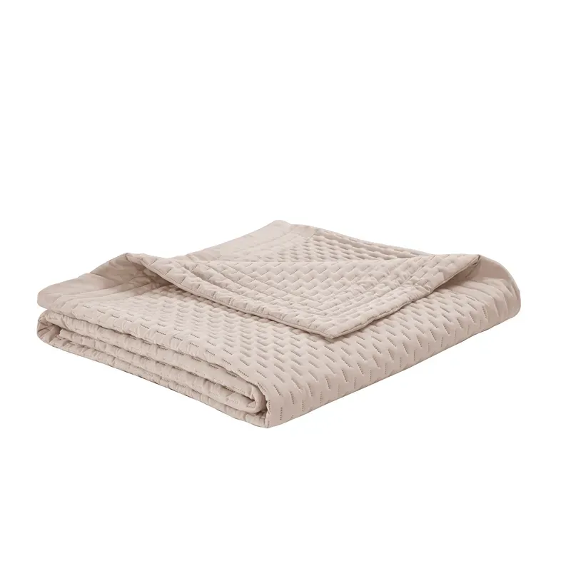 Nova Home Sonic Pre Washed Summer Bed Spread Set - Taupe (Available In Sizes) product thumbnail 7