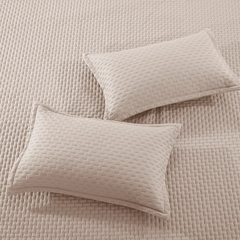 Nova Home Sonic Pre Washed Summer Bed Spread Set - Taupe (Available In Sizes) product thumbnail 8