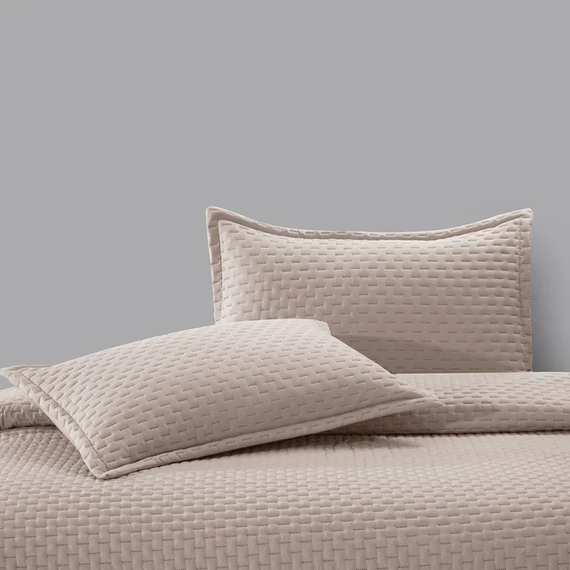 Nova Home Sonic Pre Washed Summer Bed Spread Set - Taupe (Available In Sizes) product thumbnail 10