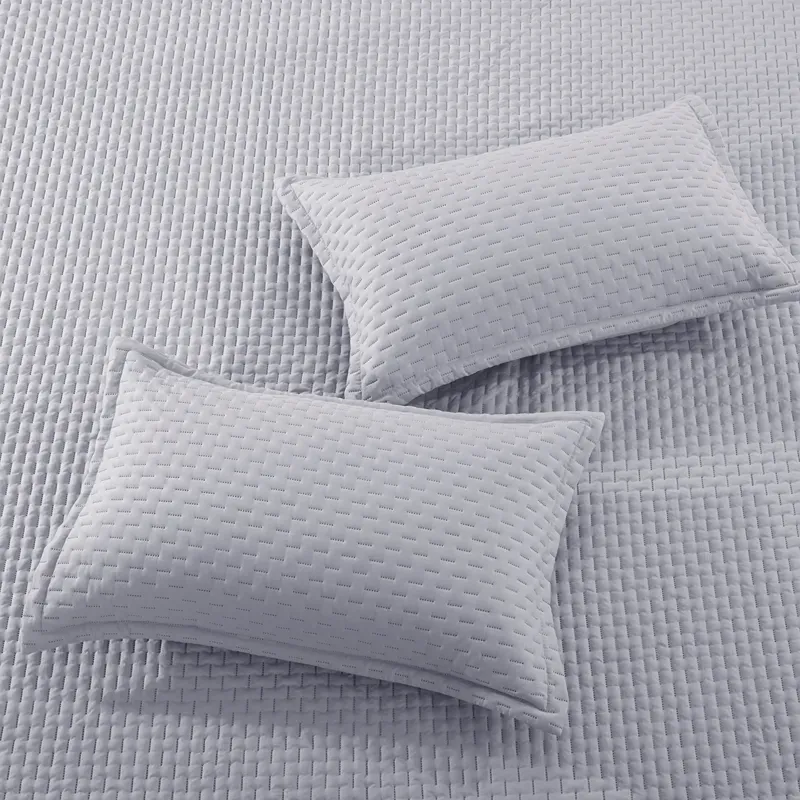 Nova Home Sonic Pre Washed Summer Bed Spread Set - Grey (Available In Sizes) product thumbnail 5