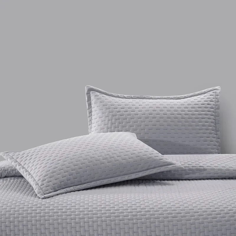 Nova Home Sonic Pre Washed Summer Bed Spread Set - Grey (Available In Sizes) product thumbnail 10