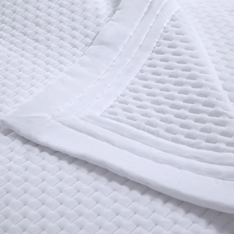 Nova Home Sonic Pre Washed Summer Bed Spread Set - White (Available In Sizes) product thumbnail 4