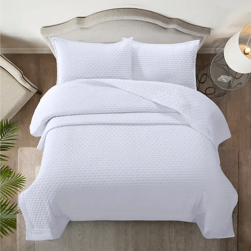 Nova Home Sonic Pre Washed Summer Bed Spread Set - White (Available In Sizes) product thumbnail 9
