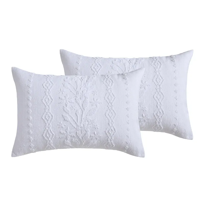 Nova Home Amalthea Tufted Jacquard Comforter Set - White (Available in Sizes) product thumbnail 4
