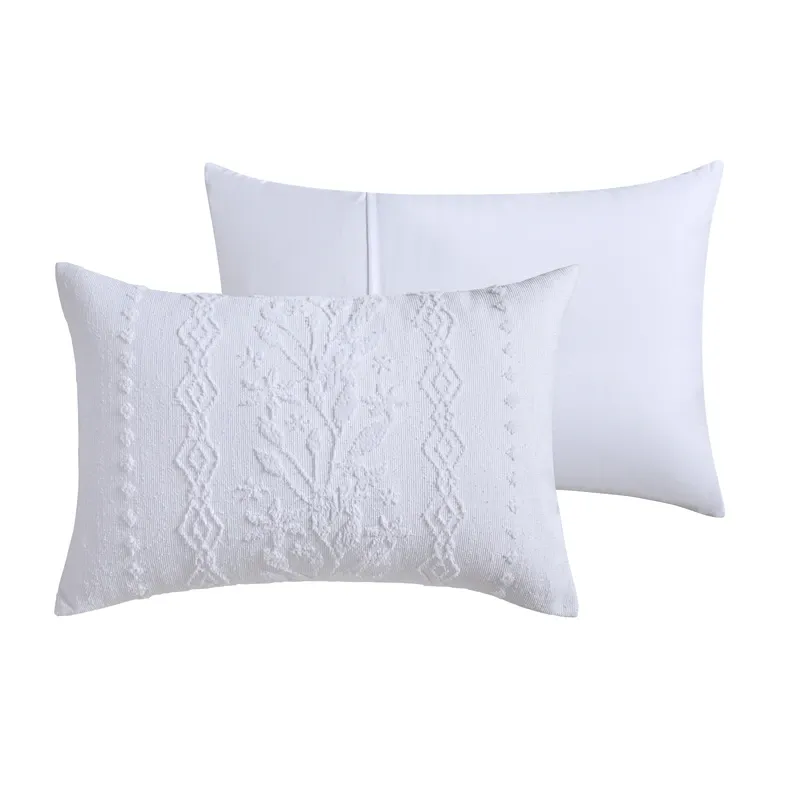 Nova Home Amalthea Tufted Jacquard Comforter Set - White (Available in Sizes) product thumbnail 5