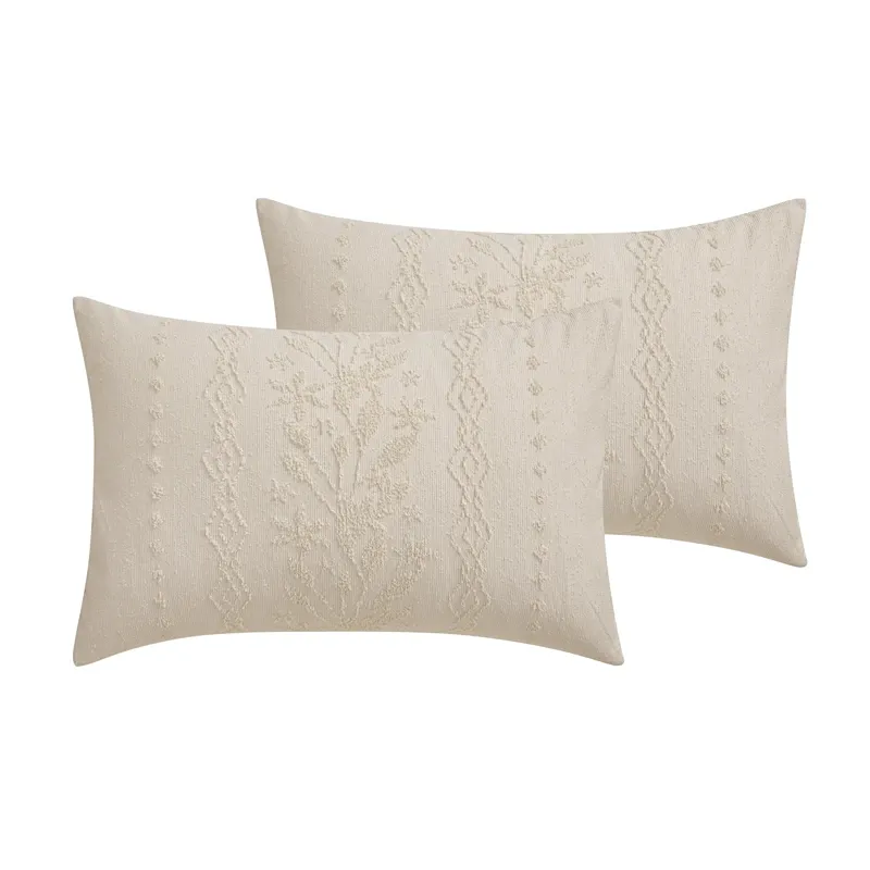 Nova Home Amalthea Tufted Jacquard Comforter Set - Beige (Available in Sizes) product thumbnail 4