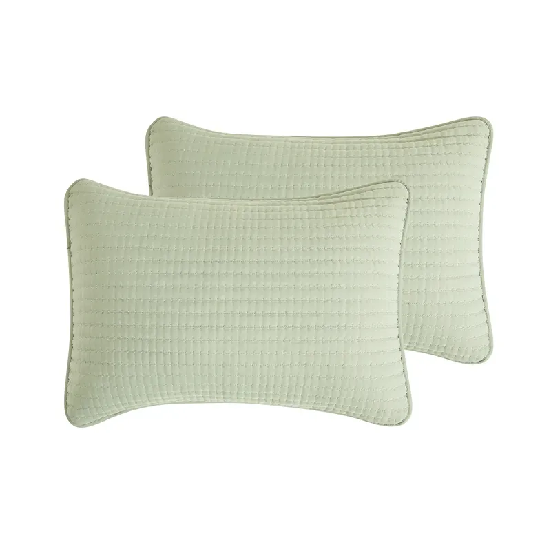 Nova Home Aurelia Pre Washed Summer Bed Spread Set - Green (Available In Sizes) product thumbnail 4