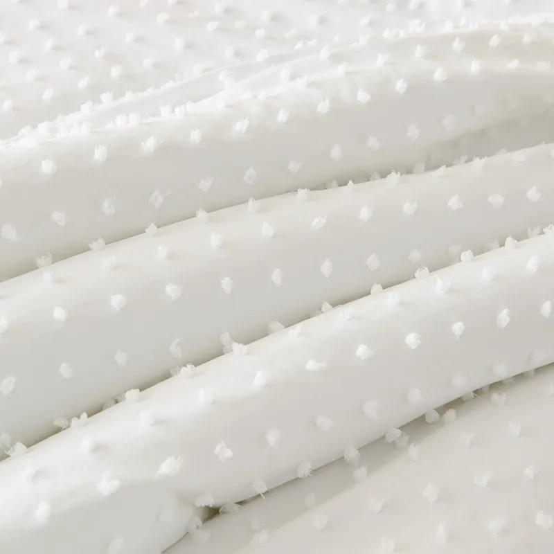 Nova Home Mary Clipped Jacquard Comforter Set - White (Available In Sizes) product thumbnail 2