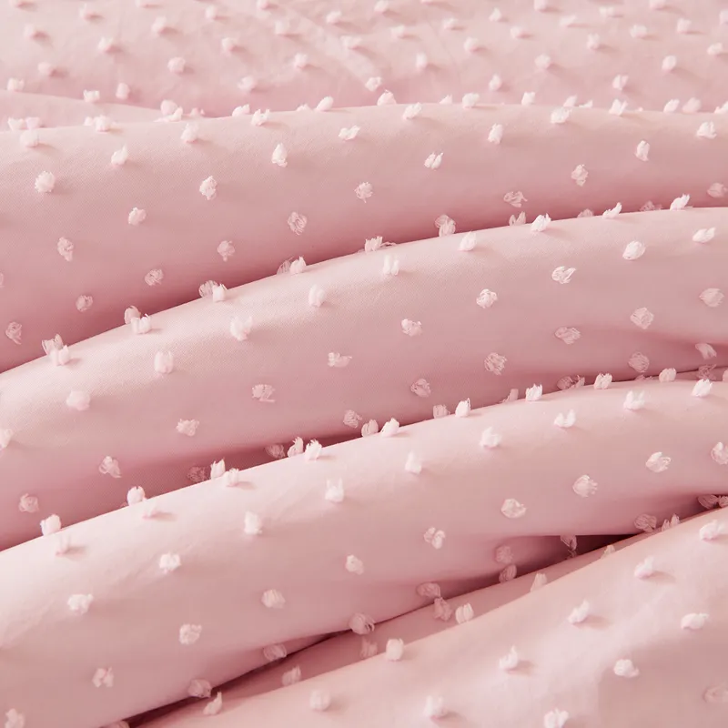 Nova Home Mary Clipped Jacquard Comforter Set - Pink (Available In Sizes) product thumbnail 14