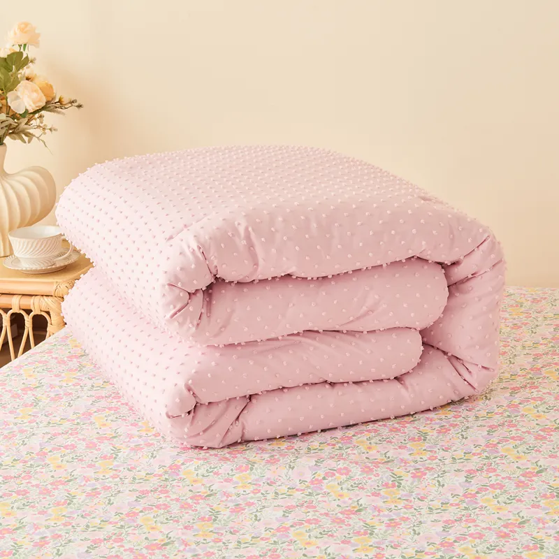 Nova Home Mary Clipped Jacquard Comforter Set - Pink (Available In Sizes) product thumbnail 15