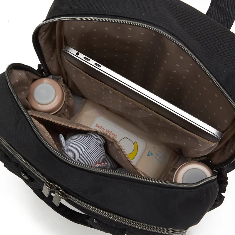 Pelicare Flow Backpack Diaper Bag - Black product thumbnail 10