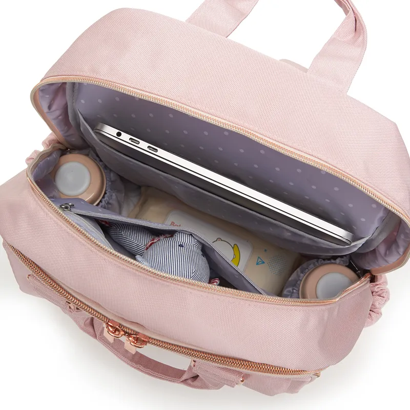 Pelicare Flow Backpack Diaper Bag - Pink product thumbnail 10