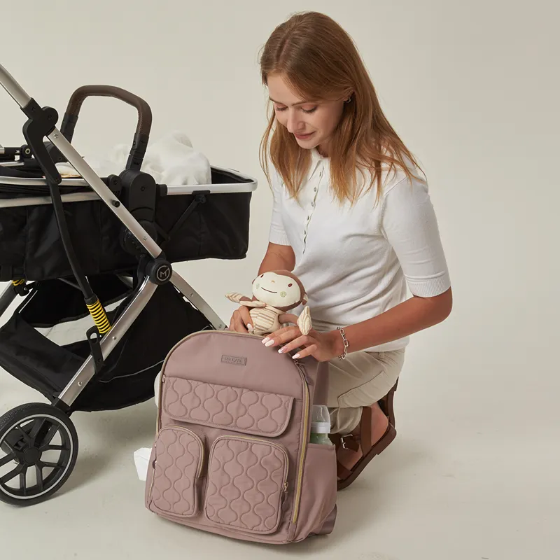 Pelicare Dura Dual Backpack Diaper Bag - Lilac product thumbnail 10
