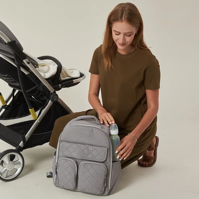 Pelicare Dura Dual Backpack Diaper Bag - Grey product thumbnail 10