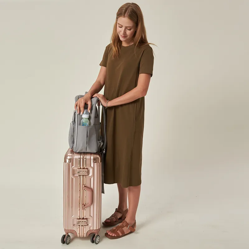 Pelicare Dura Dual Backpack Diaper Bag - Grey product thumbnail 11
