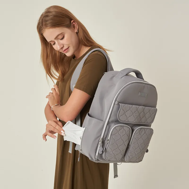 Pelicare Dura Dual Backpack Diaper Bag - Grey product thumbnail 12