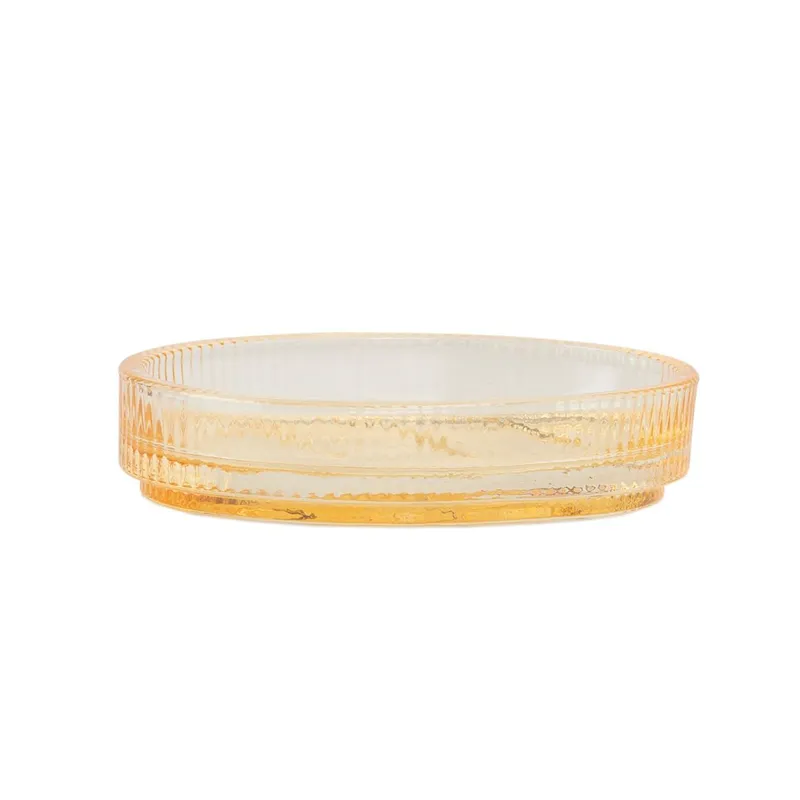Andrea Vintage Soap Dish - Yellow Glass product thumbnail 2
