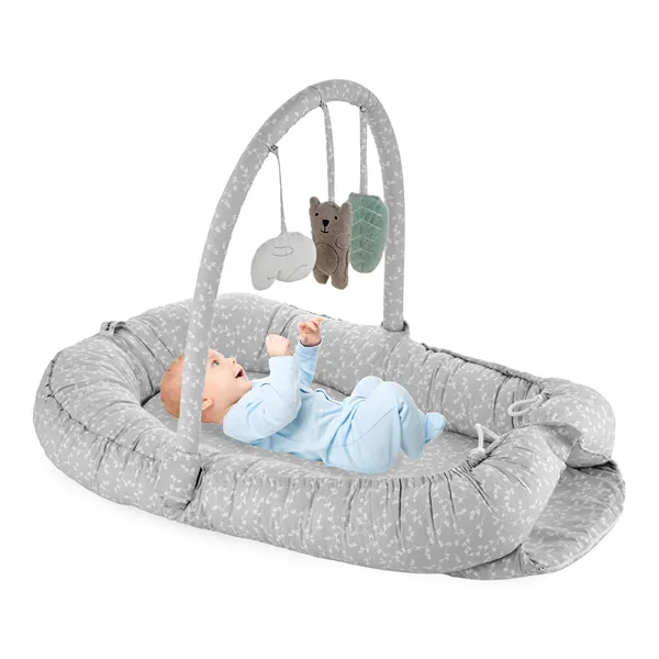 BabyJem Baby Nest With Toys - Grey product thumbnail 5