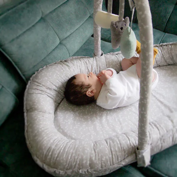 BabyJem Baby Nest With Toys - Grey product thumbnail 10