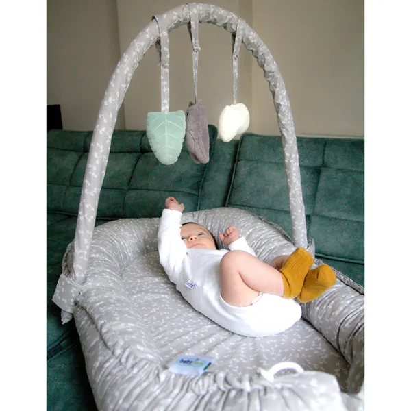 BabyJem Baby Nest With Toys - Grey product thumbnail 11