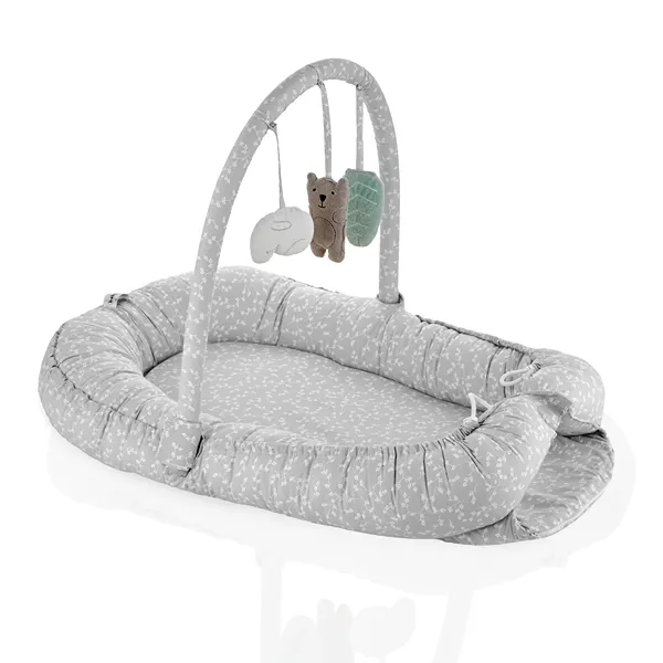 BabyJem Baby Nest With Toys - Grey product thumbnail 4