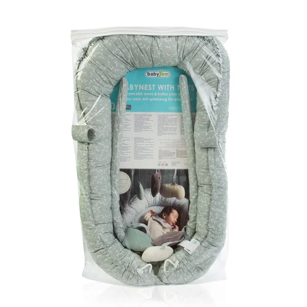 BabyJem Baby Nest With Toys - Green product thumbnail 16
