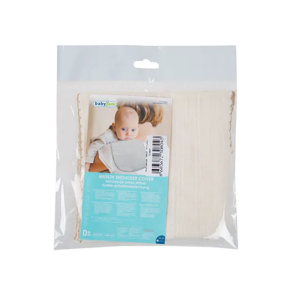BabyJem Muslin Shoulder Cover - Ecru product thumbnail 6