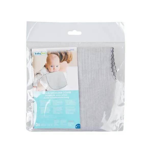 BabyJem Muslin Shoulder Cover - Grey product thumbnail 9