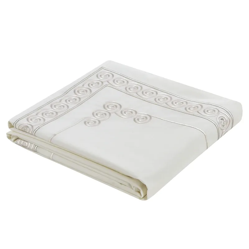 Nova Home Clouds Cotton Comforter Set - King/Super King - 6 Pcs - White/Champagne product thumbnail 7