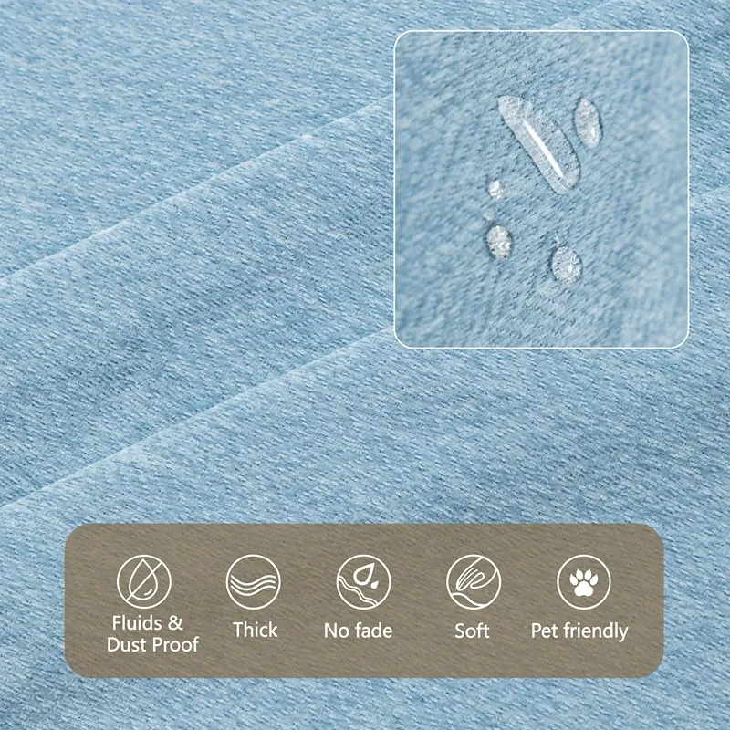 Nova Home Harmonic Chenille Sofa Cover - 2 Seats - Blue product thumbnail 3